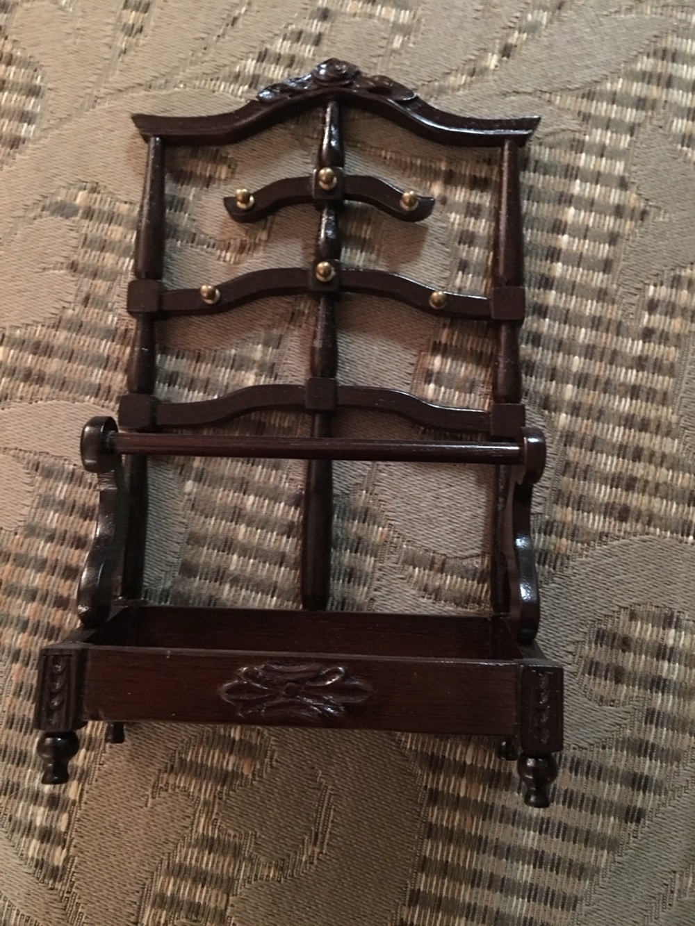 Beautiful Sonia Messer Victorian Rococo Dollhouse Miniature Hall Tree EXC